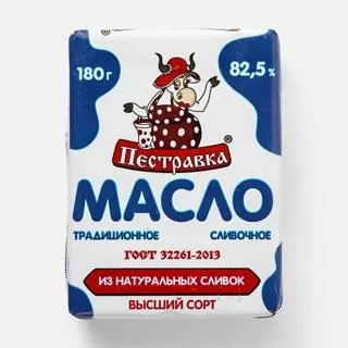 Масло Пестравка 82.5% Традиционное, 180 г