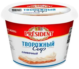 Сыр President Творожный Сливочный, 140 г