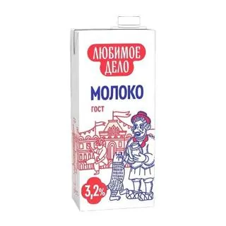 Молоко Любимое Дело 3,2% Ультрапас, 950 г
